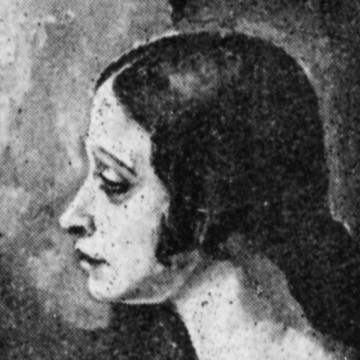 Marian Rentgen i Irena Tuwim, mal. Roman Kramsztyk  (fragment). Fotografia czarno-biała. Źródło: Biblioteka IBL PAN